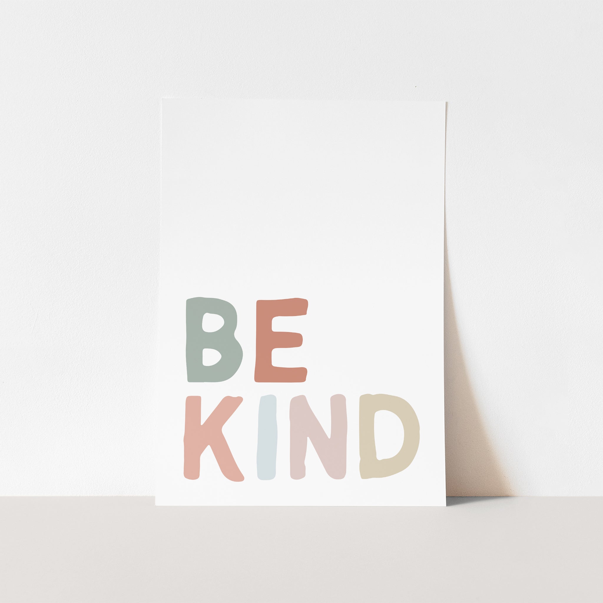 Be Kind - Pink, Biege & Blue | Printable